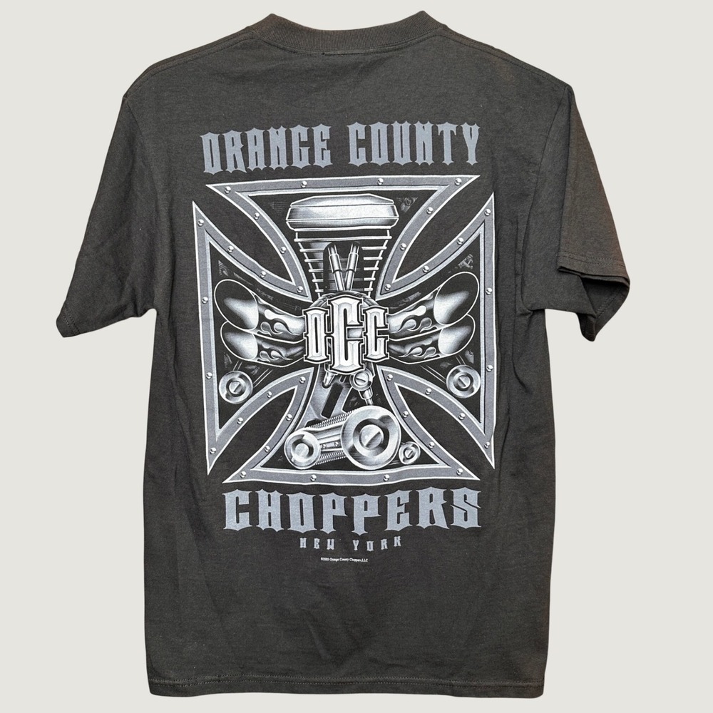 Vintage 2003 Orange County Choppers T-Shirt ODM Black Graphic Tee Mens Medium